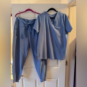 Mandala Scrubs set blue size XL